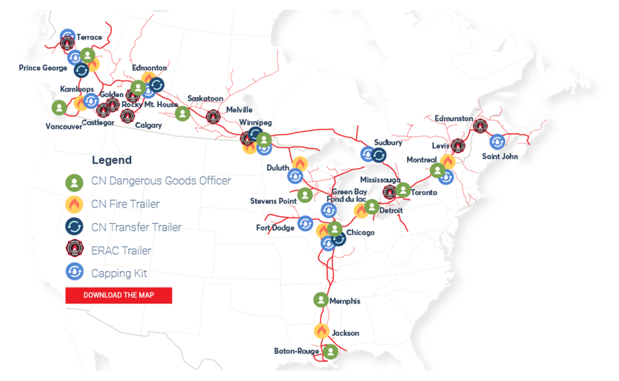 Dangerous Goods Resources Map